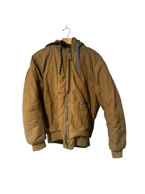 Hawke & Co outfitters Hooded workwear Jacket 
Active Beige size large